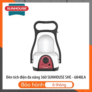 Đèn sạc tích điện đa năng 360 độ sunhouse she-6848la siêu sáng