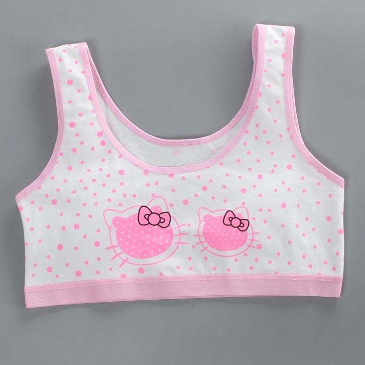 Áo Ngực Thể Thao Bằng Cotton Thoáng Khí Thoải Mái Cho Tuổi Teen 8-16
