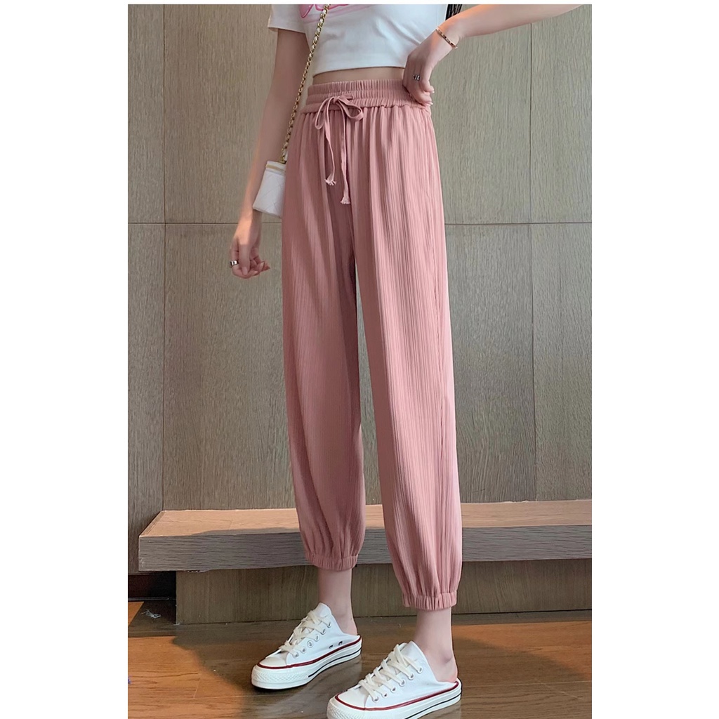 Quần ZHELIHANGFEI có dây rút thiết kế mới cao cấp thời trang dành cho nữ