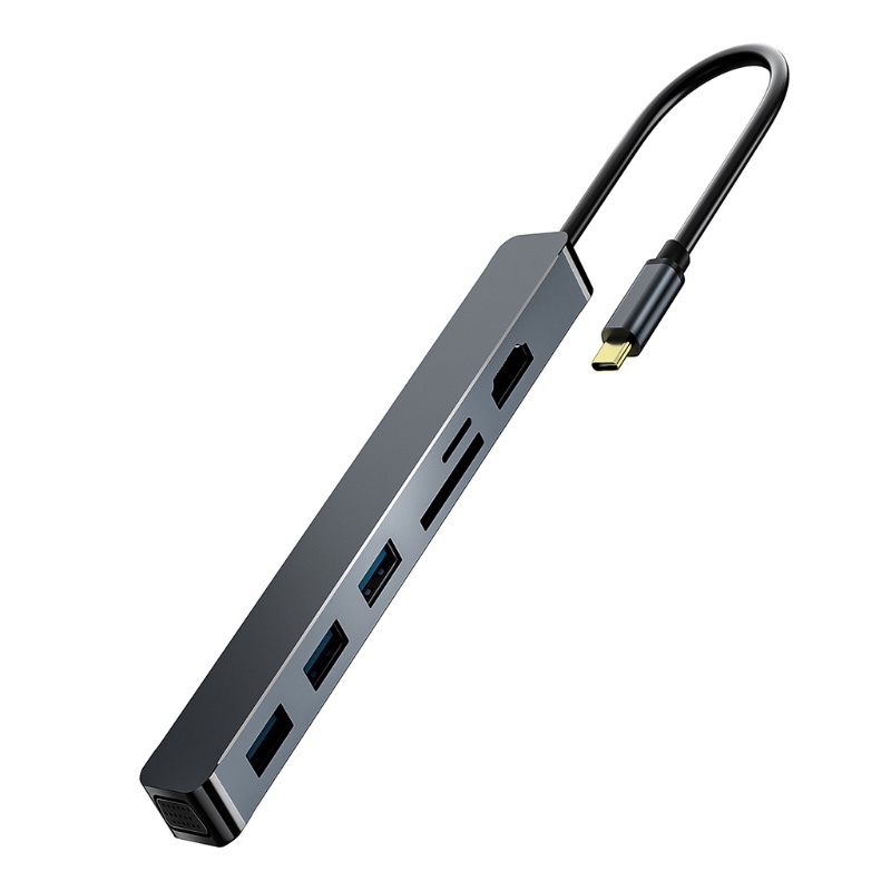 Bộ Chia Cổng USB Type C 4k VGA USB3.0 5Gbps