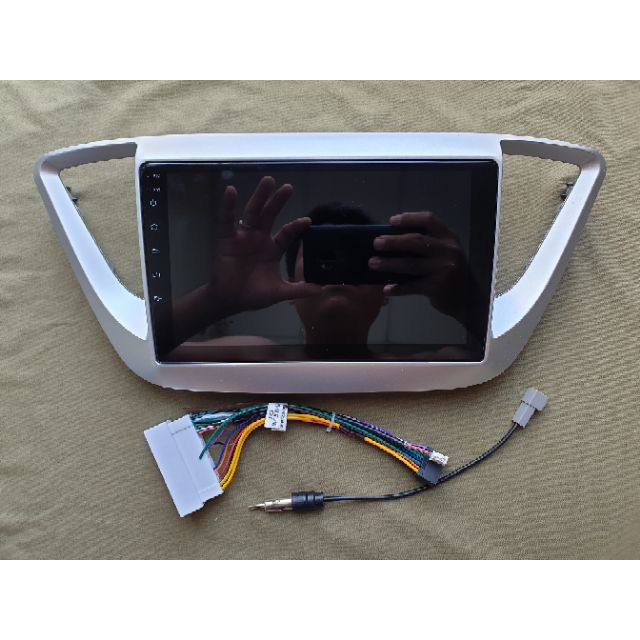 Mặt Dưỡng Lắp DVD Android Hyundai Accent 2018-2019  sSIÊU RẺ 9inch Có Jack Nguồn Zin