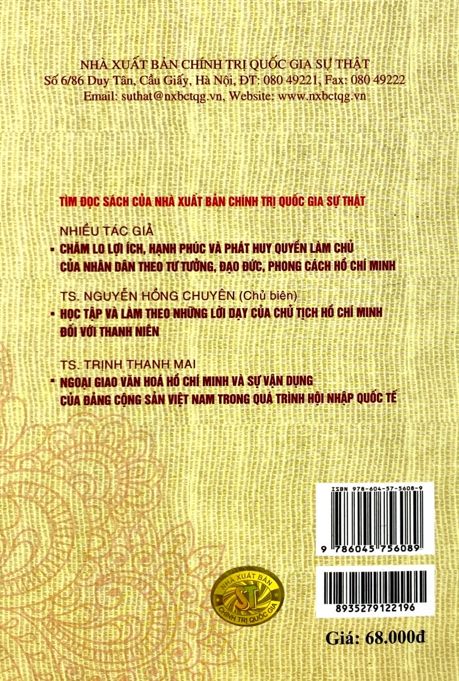 Sách Học Tập Đạo Đức Bác Hồ (Tái Bản Lần Thứ Năm ) | BigBuy360 - bigbuy360.vn