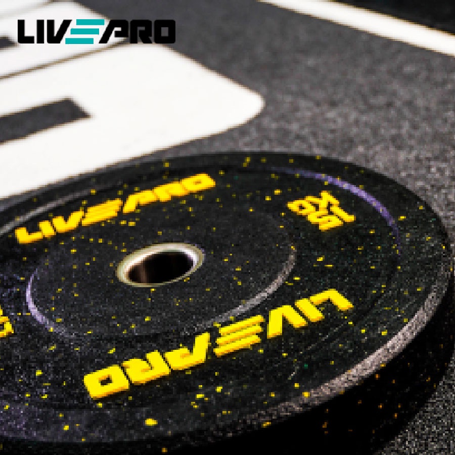 Tạ đĩa, tạ miếng phụ kiện thể thao tập gym 25KG Livepro chính hãng LP8026