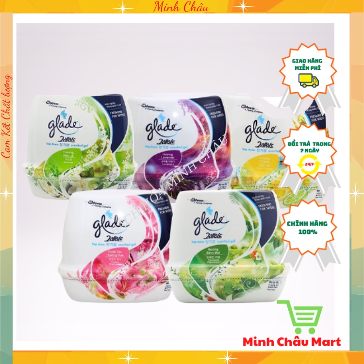 Sáp Thơm Glade 180G Đủ Mùi Hương Hoa/ Lavender/ Hoa Lài/ Gió Biển/ Hoa Ly