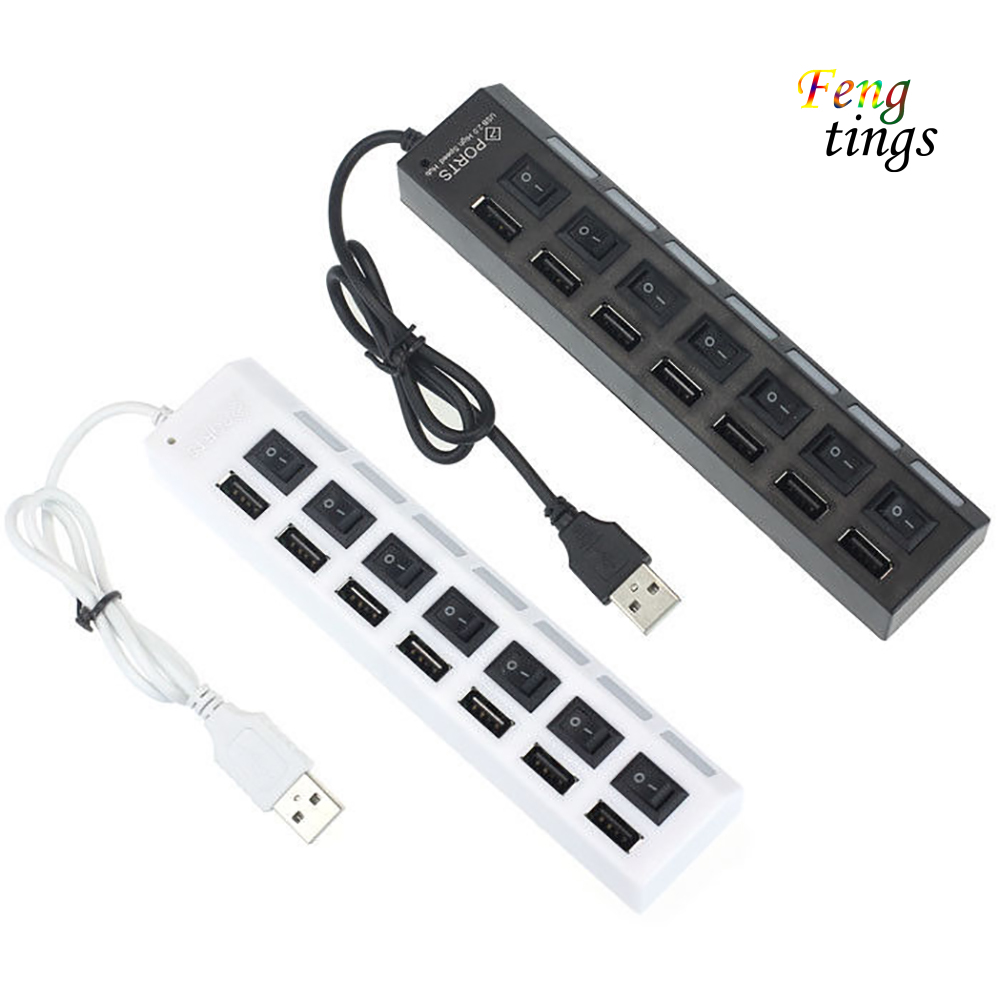 Bộ Chia 7 / 4 Cổng Usb 2.0 Cho Pc Laptop Pc K1