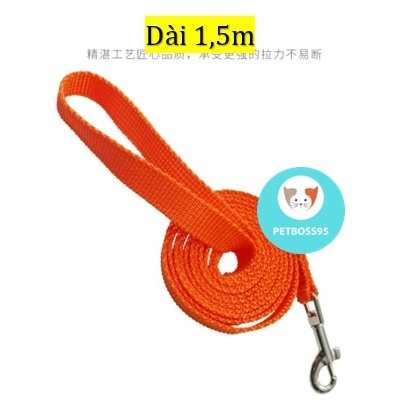 DÂY DẮT KÈM YẾM CHÓ MÈO THÚ CƯNG,CHẤT DA LỘN MỀM