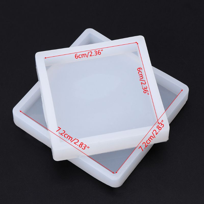 Khuôn Silicone Hình Vuông 3D Làm Đồ Thủ Công