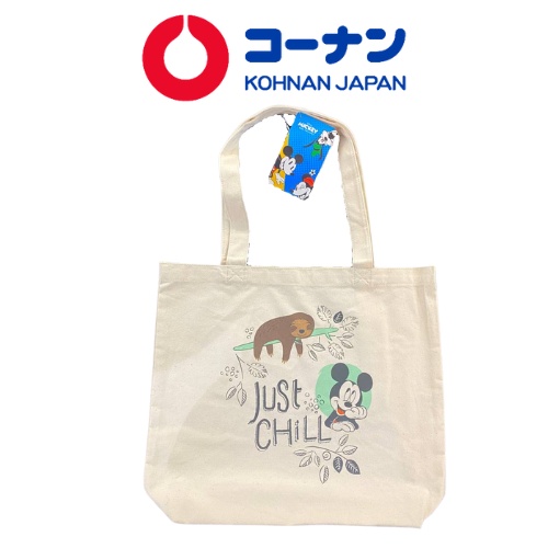 Túi vải tote canvas đeo chéo MICKEY nhiều màu sắc, hình ngộ nghĩnh