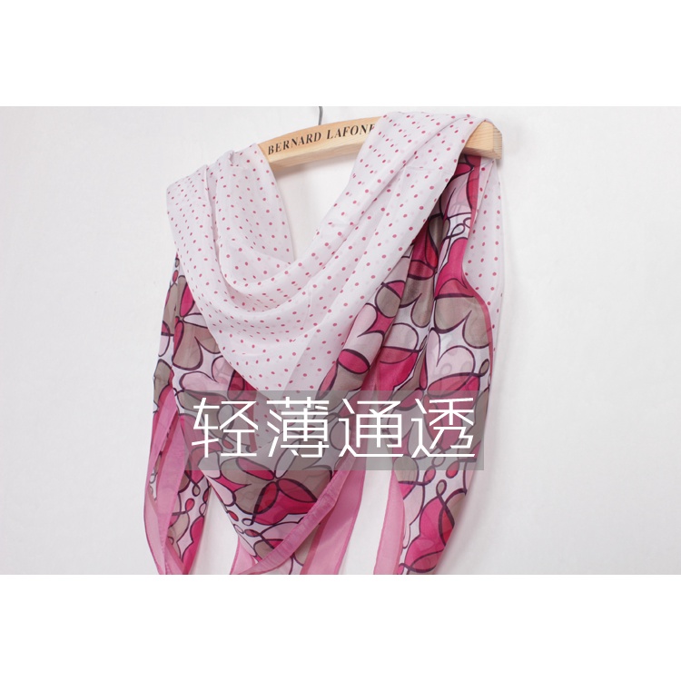 Khăn choàng cổ vải voan dáng vuông cỡ lớn 90cm kiểu Hàn Quốc thời trang mùa xuân