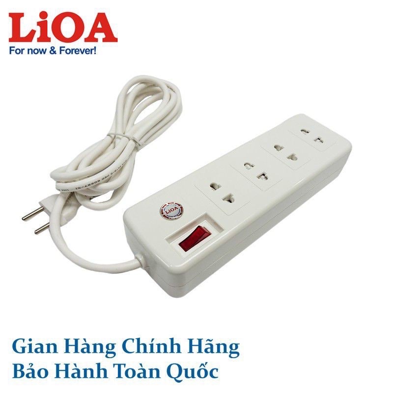 Ổ cắm kéo dài công suất lớn Lioa 4SS2.5-2 15A-220V