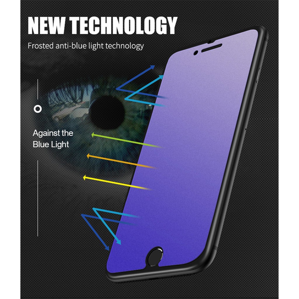 Cường lực nhám chống ánh sáng xanh bảo vệ màn hình thích hợp cho iPhone 14 13 12 Mini 11 6 6s 7 8 Plus X XR XS Pro Max