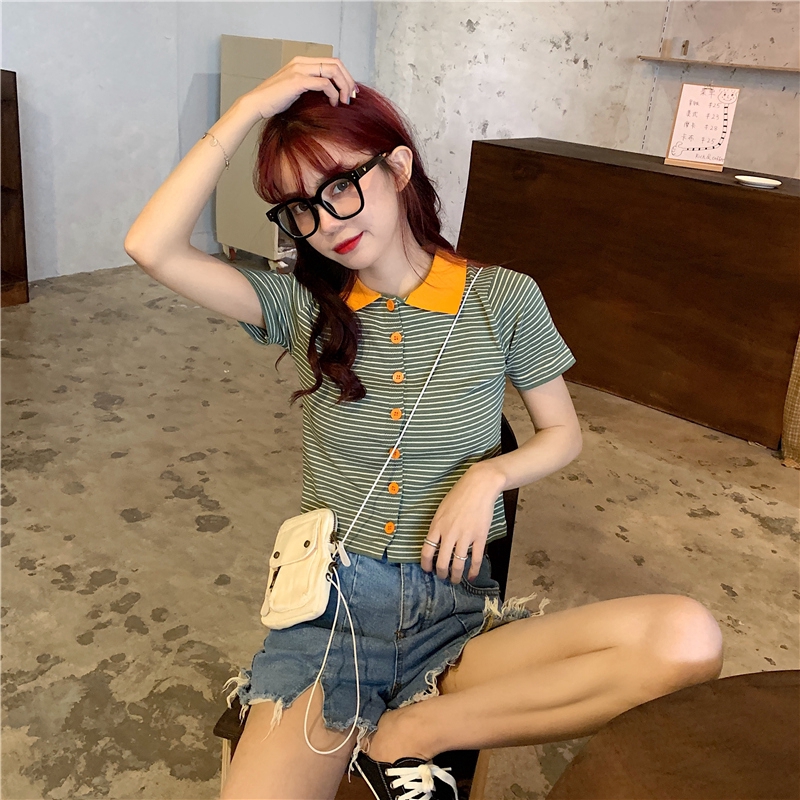 Áo Thun Polo Ngắn Tay Xinh Xắn Dành Cho Bạn Gái | BigBuy360 - bigbuy360.vn