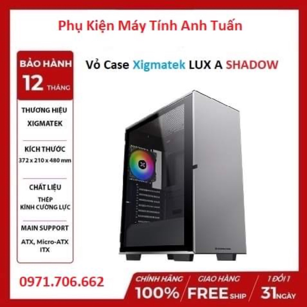 Vỏ Case Xigmatek LUX A Shadow