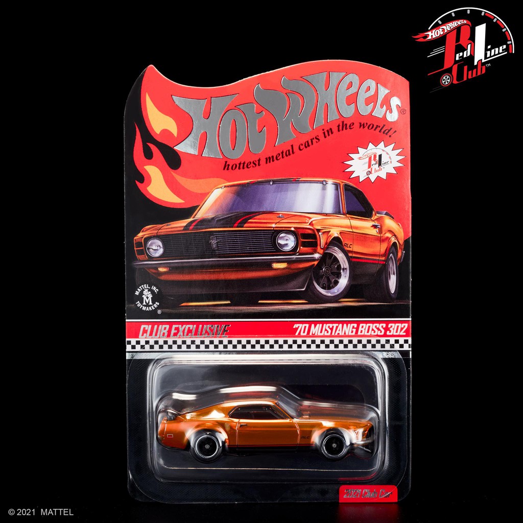 Xe Mô hình HOT WHEELS '70 Mustang Boss 302 RLC Membership 2021