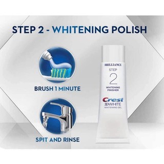 SET TRẮNG RĂNG CREST 3D BRILLIANCE TWO-STEP TOOTHPASTE HÀNG MỸ