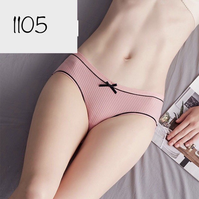Quần Lót Cotton SAM SAM Gân Tăm Hàng Cao Cấp Co Giãn 4 Chiều Free Size từ 40kg tới 60kg