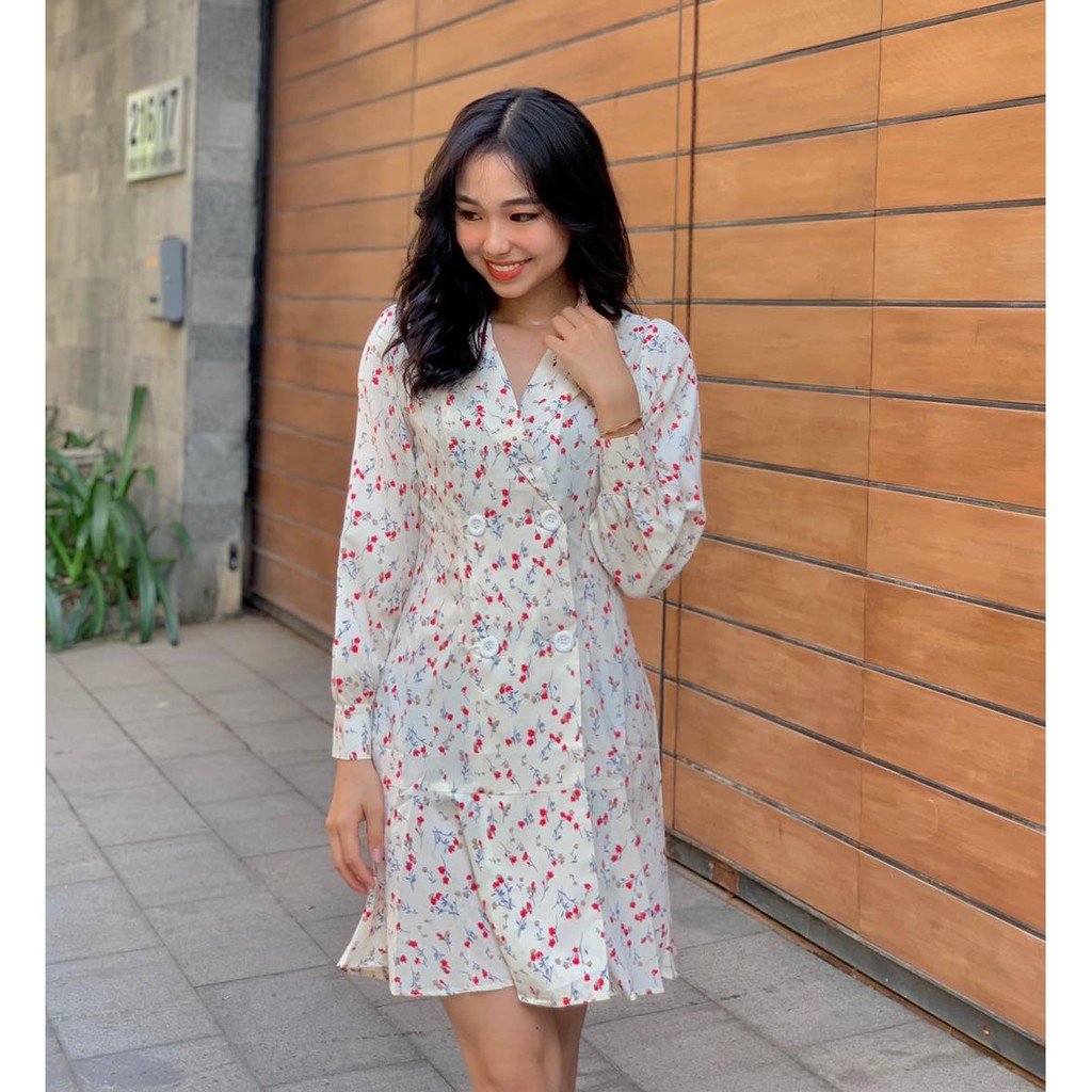 [26Studio] Đầm kiểu cúc Sana Dress