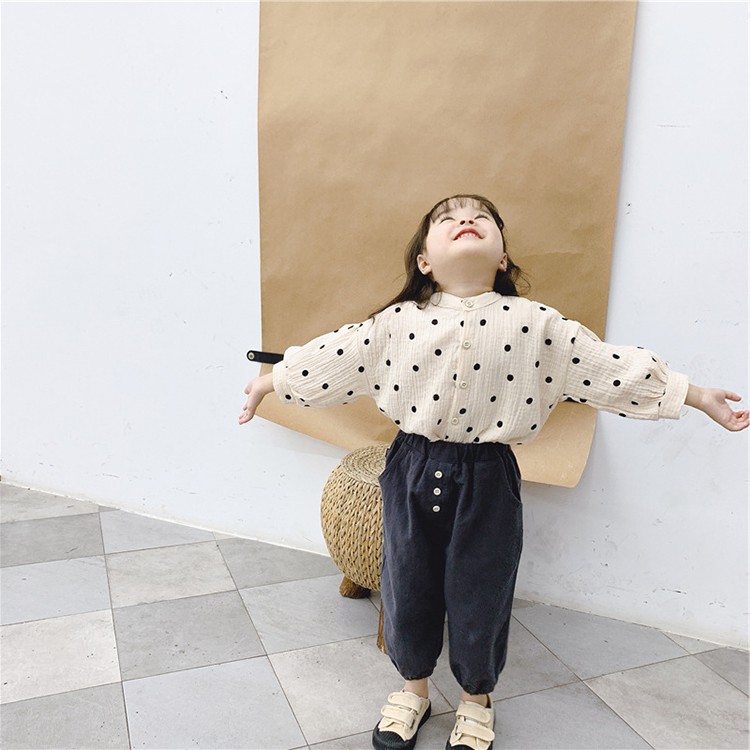 Quần Dài Cotton Cho Bé Gái