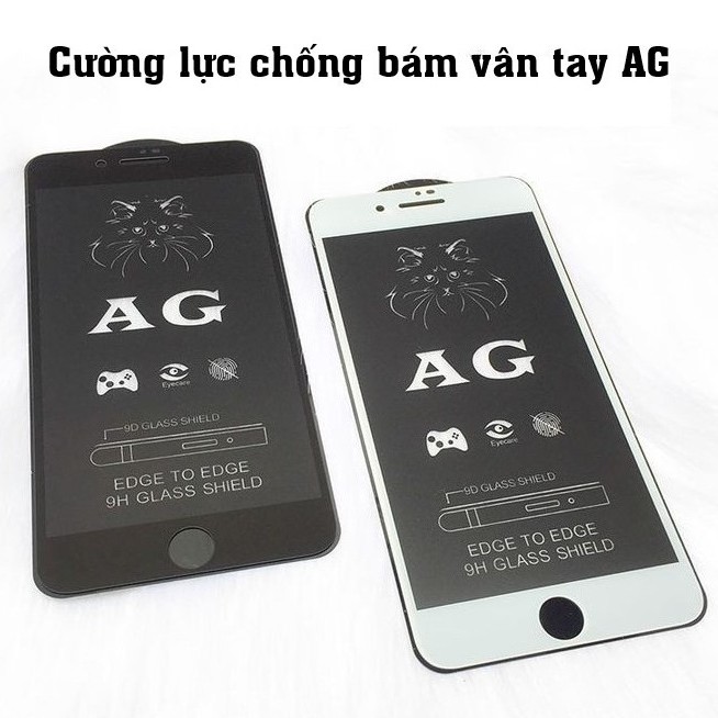 Kính Cường Lực Full màn IPhone 6 -13 ProMax Cường lực nhám chống bám vân tay cao cấp AG