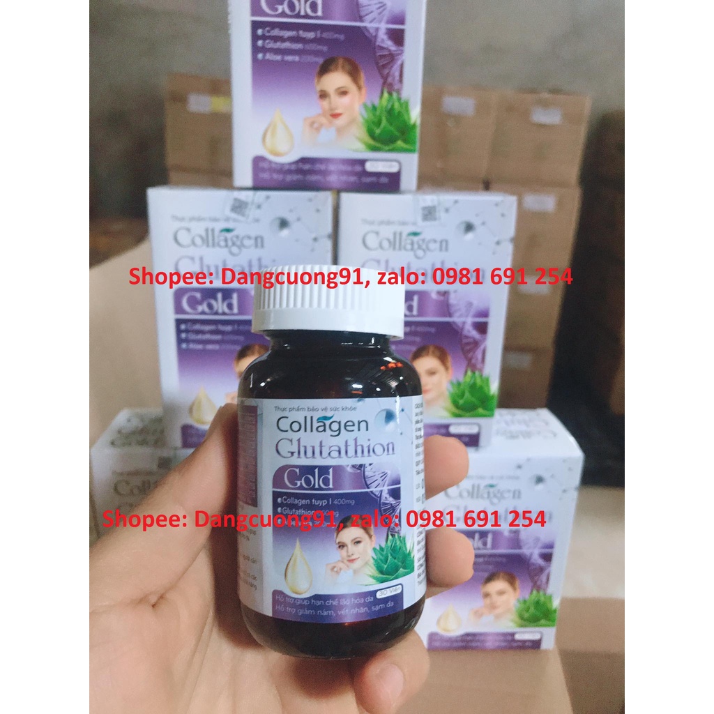Viên uống trắng da COLLAGEN GLUTATHION GOLD - Giúp trắng da ,mờ nám
