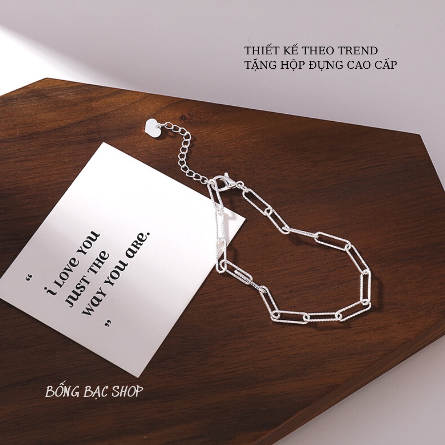 Vòng Tay Nữ  VT1001 Bạc Ý Mẫu Trơn Siêu Sáng, Lắc Tay Bạc Nữ Hàng Thiết Kế Mẫu Mới Bống Bạc