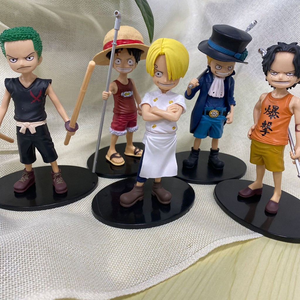 Mô hình 5 nhân vật One Piece  - Luffy, Zoro, Sanji, Chopper, Nami, Robin, Franky, Brook, Usopp