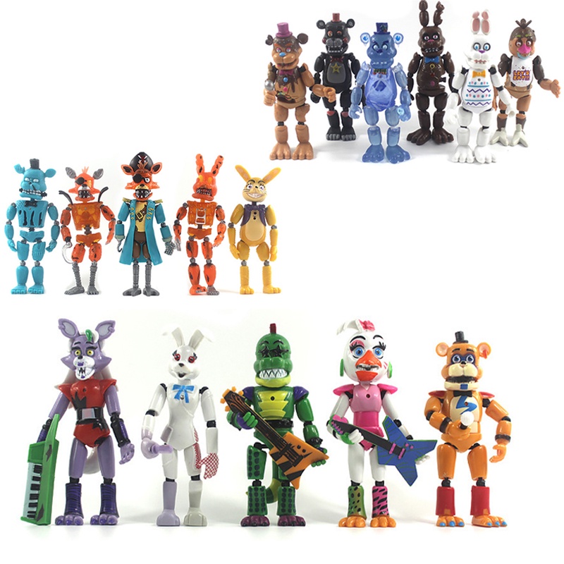 Set 5/ 6 mô hình nhân vật anime Five Nights At Freddy's độc đáo đáng yêu