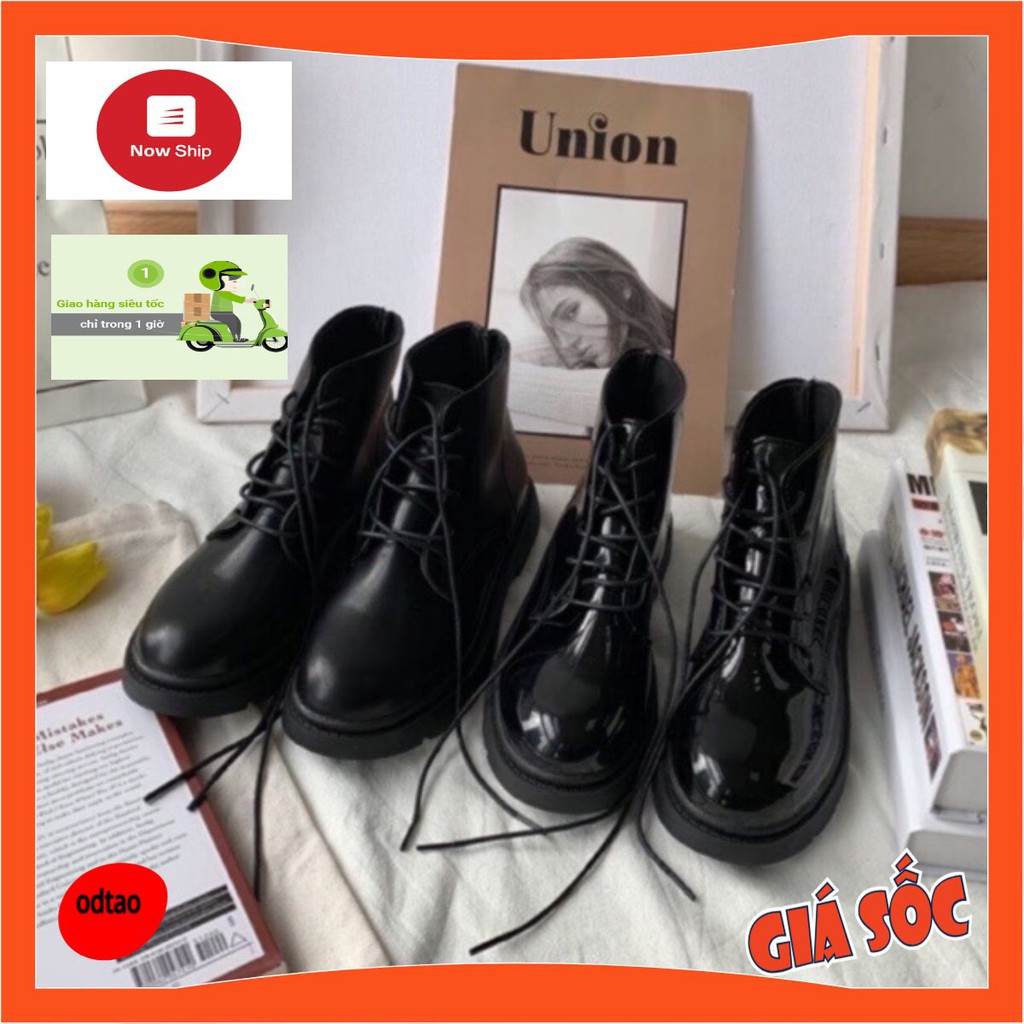 CÓ SẴN Giày ulzzang boots cổ cao đơn giản