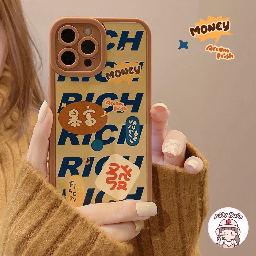 Ốp Điện Thoại TPU Mềm Mỏng Chống Sốc Chống Vân Tay In Chữ Tiếng Trung Thời Trang Cho IP 13 12 11 Pro Max XR 8 7 Plus