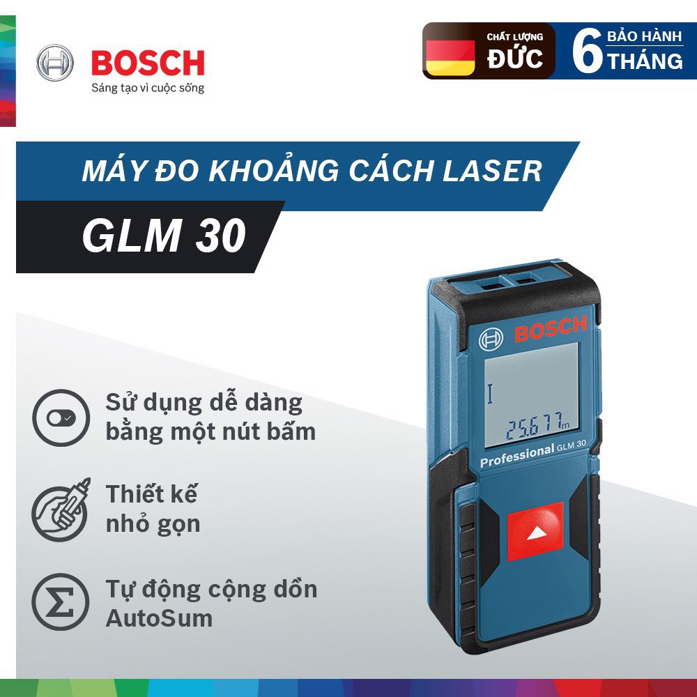 MÁY đo khoảng cách BOSCH GLM 30 30M