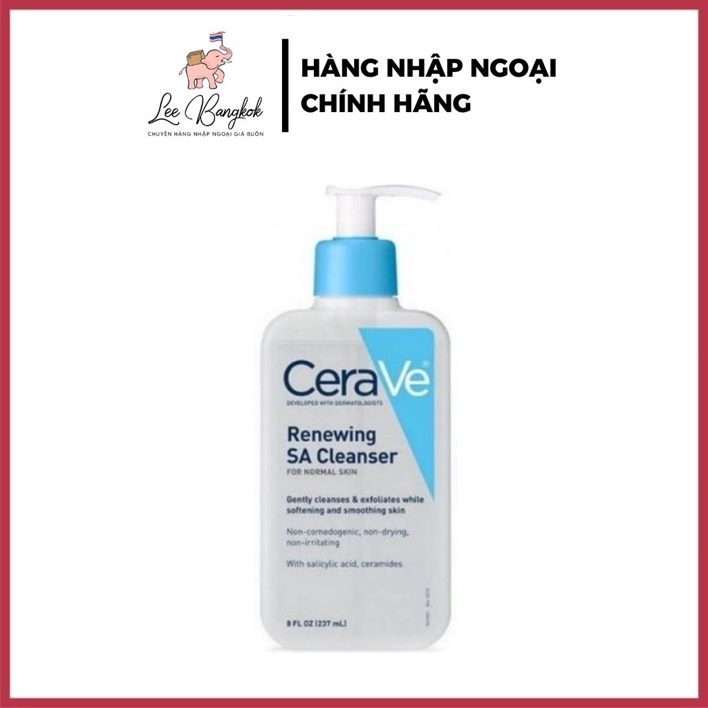 Sửa Rửa Mặt Tẩy Tế Bào Chết Cerave Renewing SA Cleanser 237ml - Dưỡng Da, Sạch Sâu