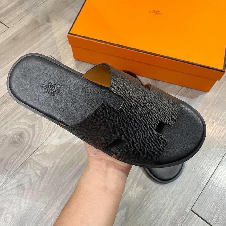 DÉP NAM HERMES ĐEN SẦN