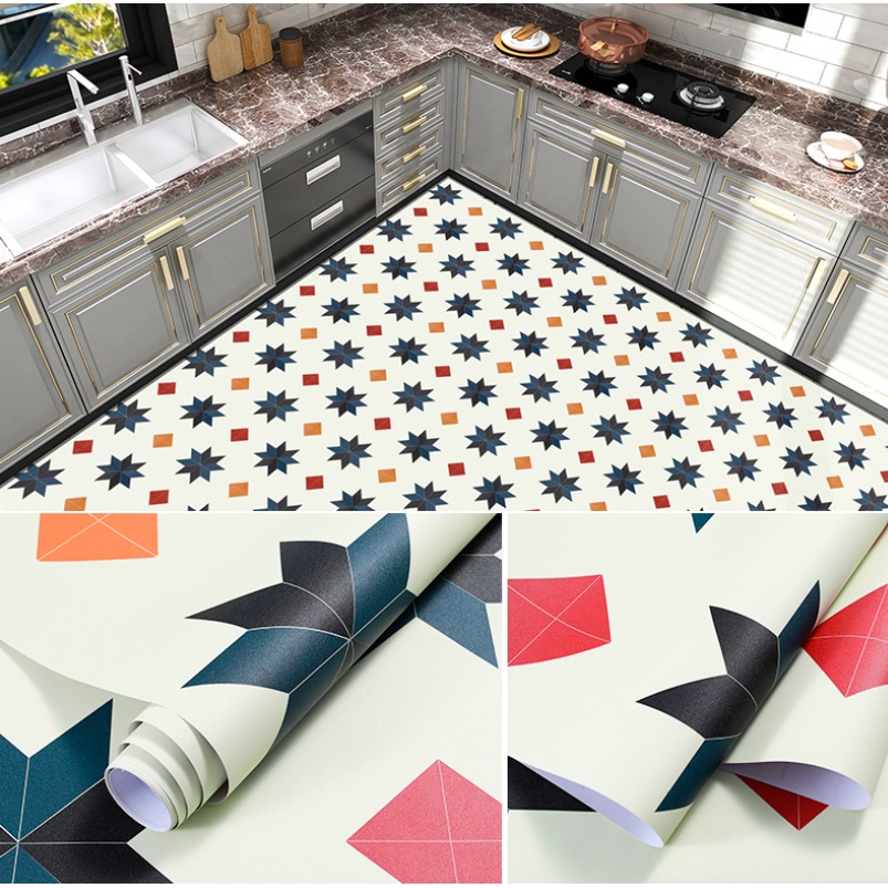 1 mét decal giấy dán nền dán sàn nhà Ô TÁM CÁNH HS2006