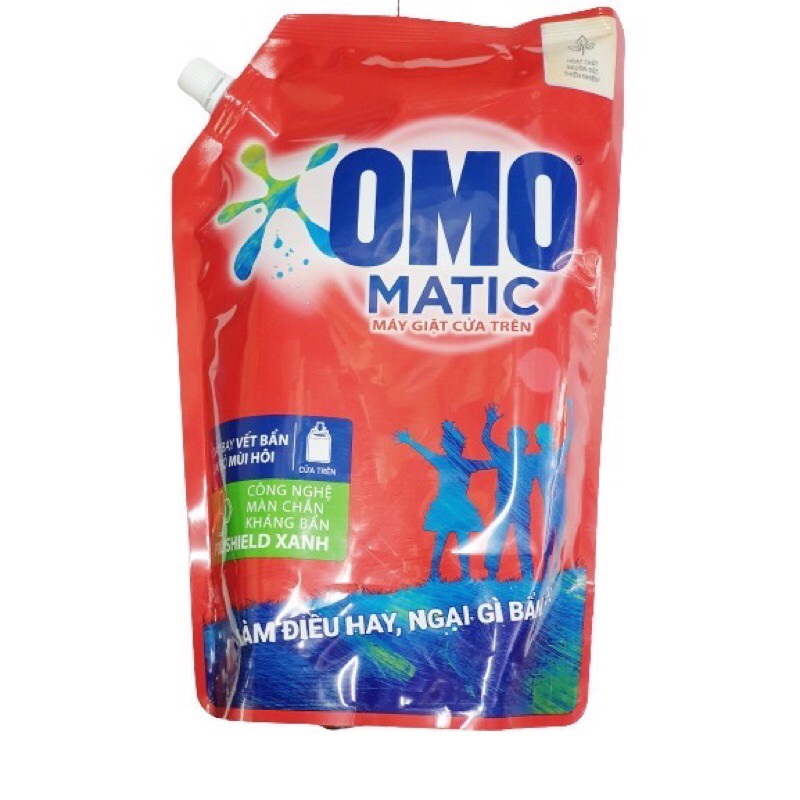 Nước giặt cửa trên omo matic 2,2kg tặng bịch comfort 350ml