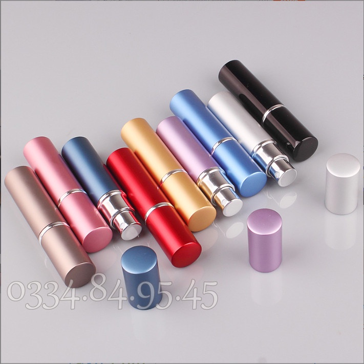 Lọ chiết nước hoa TRÒN 5ml bọc nhôm- chai thủy tinh, chai chiết nước hoa, ống chiết nước hoa