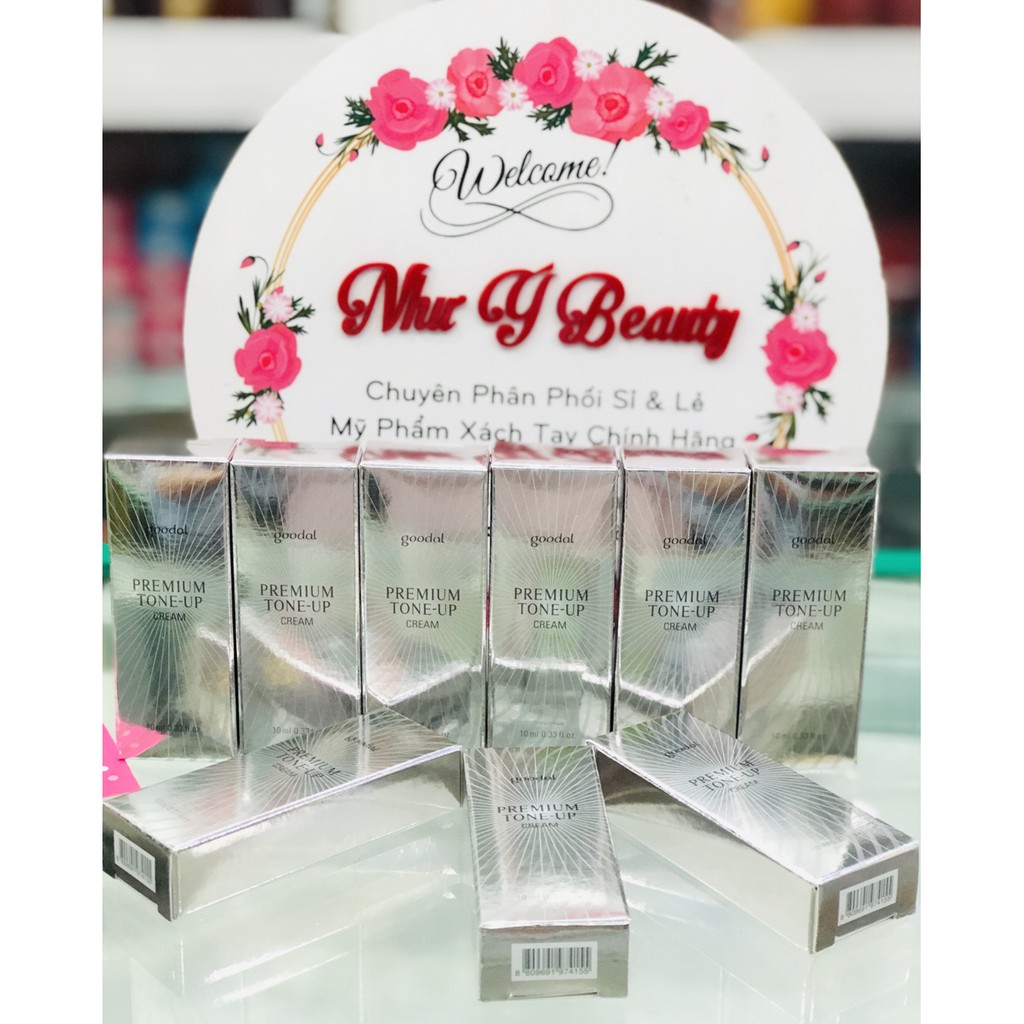 Kem Ốc Sên Goodal Premium Snail Tone Up Cream Mini dạng tuýp 10ml