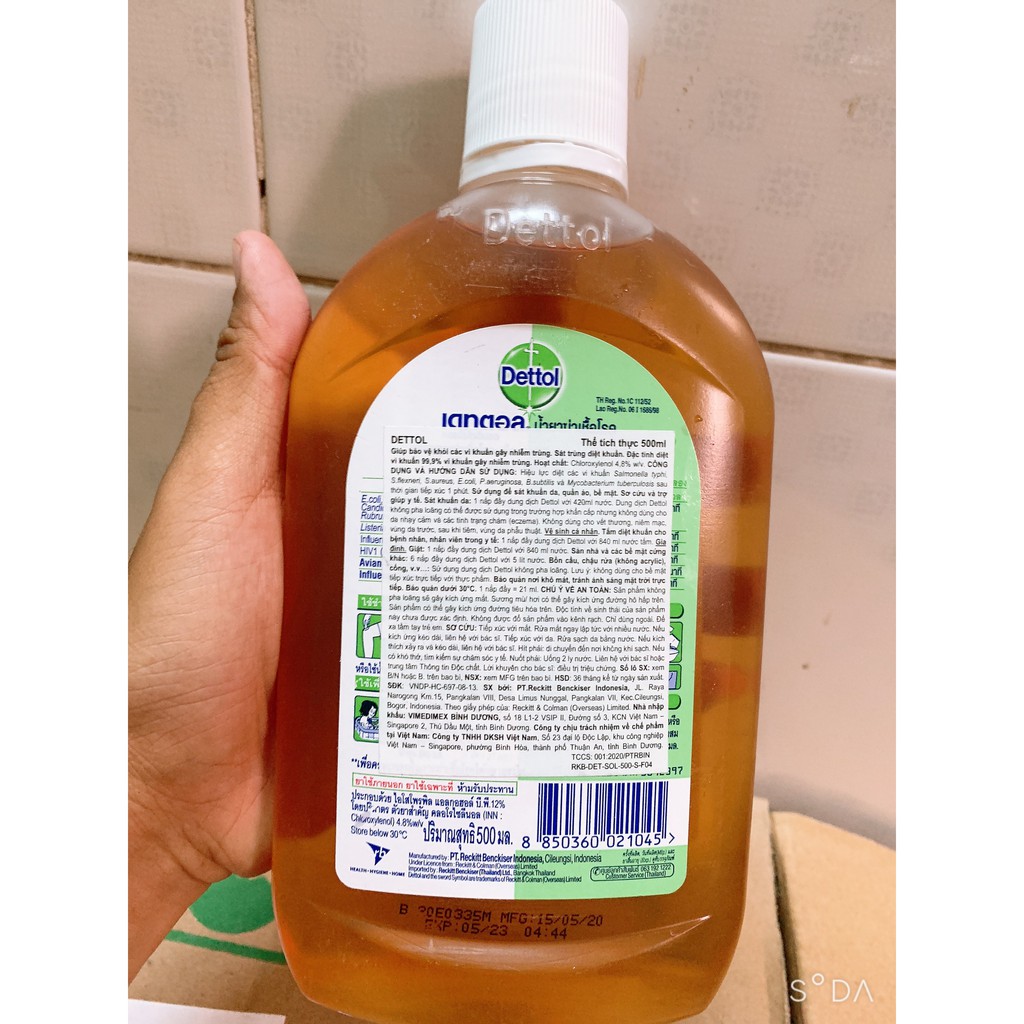 Dung dịch diệt khuẩn Dettol 550m | BigBuy360 - bigbuy360.vn
