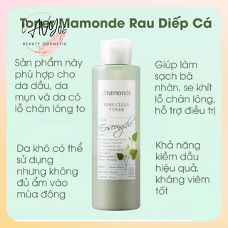 Toner diếp cá Mamonde