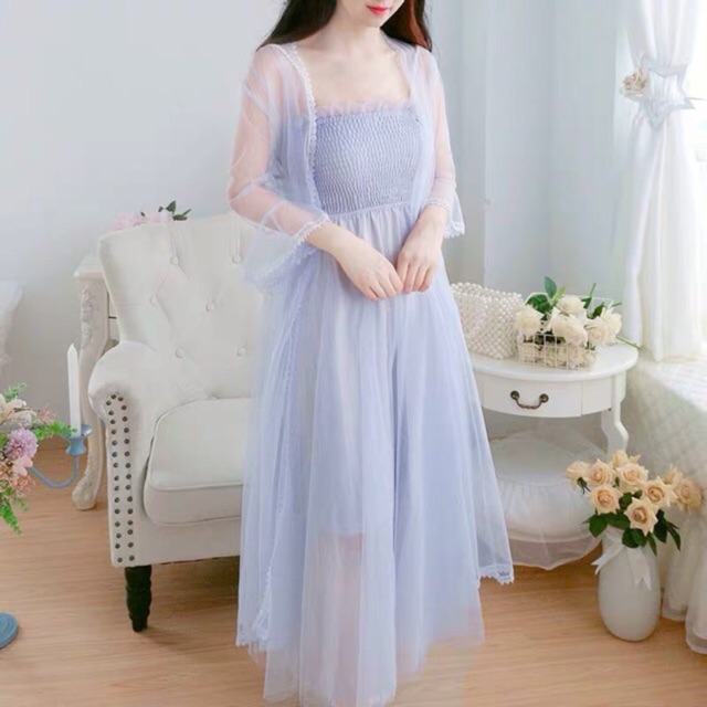 (SẴN)Váy tiểu thư thanh lịch (Video và ảnh thật ở cuối)