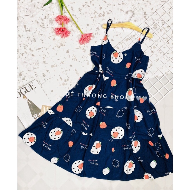 ĐẦM DÂY MAXI MẶC NHÀ TOLE LANH(có túi 1bên) 40-dưới 55kg | BigBuy360 - bigbuy360.vn
