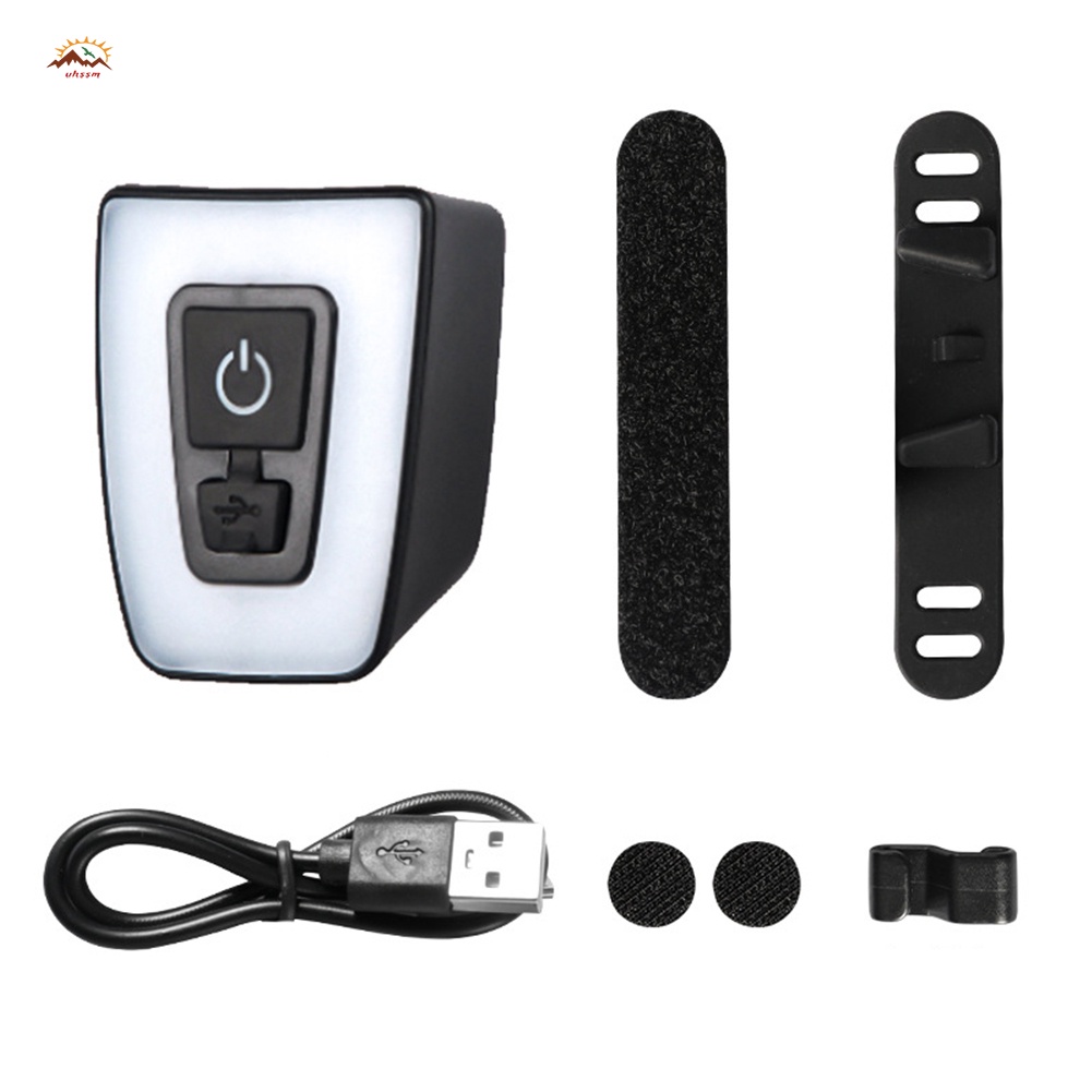 Đèn Pin LED Cảnh Báo An Toàn Sạc USB Chống Nước Gắn Mũ Bảo Hiểm Cho Xe Đạp
