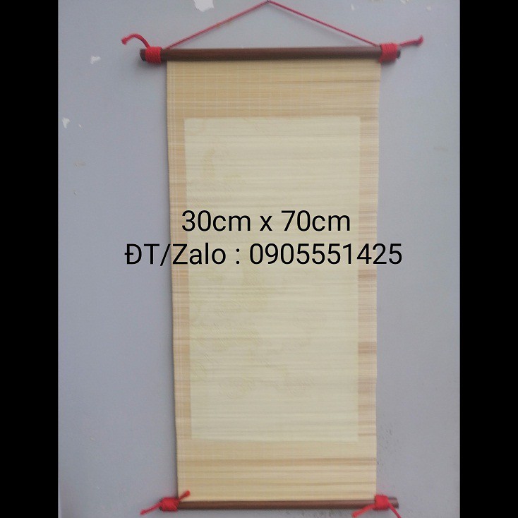 Bộ 6 tấm mành tre thư pháp 30cm x 70cm. Mành tre viết thư pháp. Giấy viết thư pháp. Biểu lụa  viết thư pháp