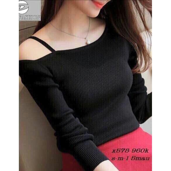 Áo len gân 1 dây (nhiều màu)