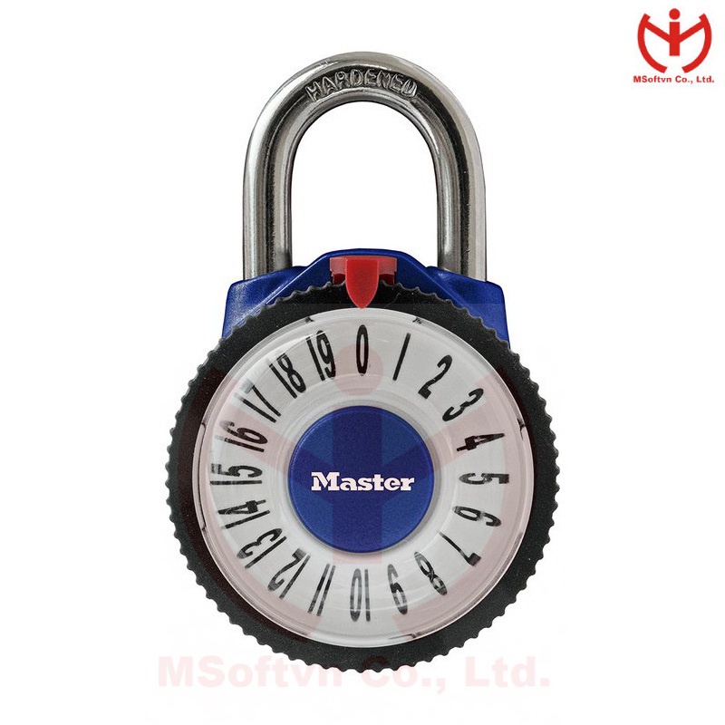 [Hỏa tốc HCM] Ổ khóa số Master Lock 1588 D mật mã cố định - khóa tủ cá nhân - MSOFT