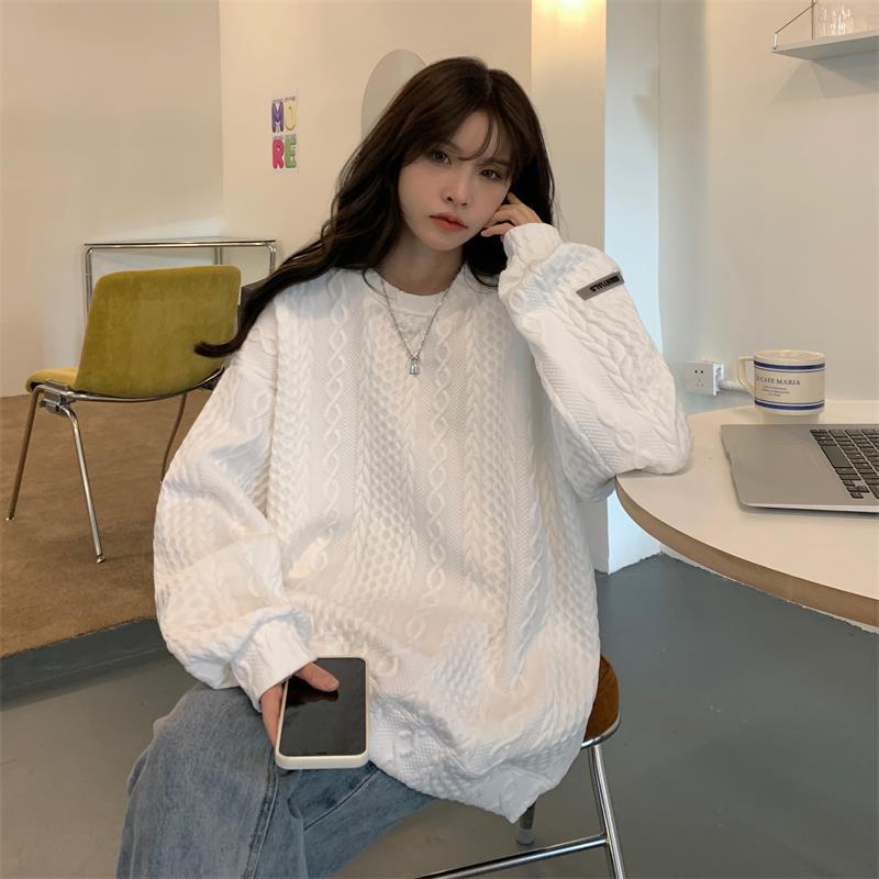 Áo Hoodie Dáng Rộng Cỡ Lớn Thời Trang Dành Cho Nữ