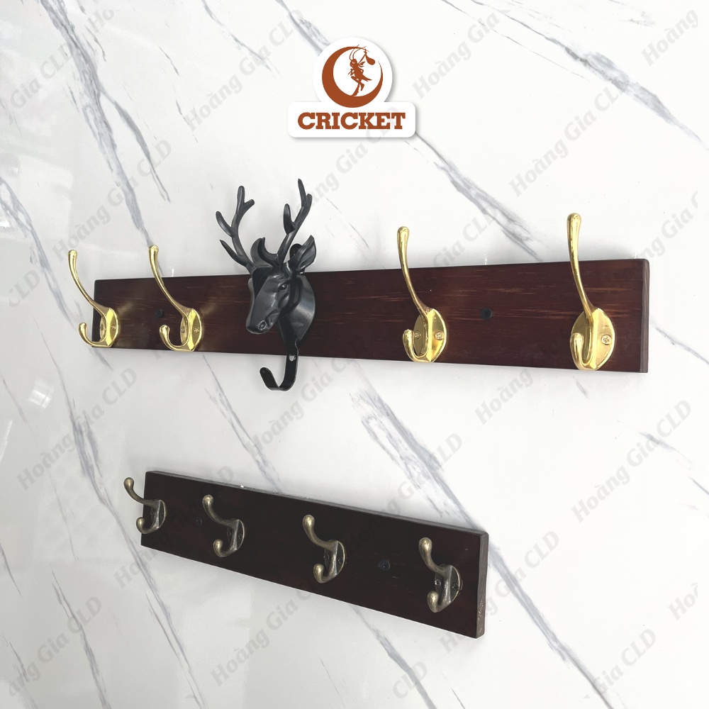 Thanh Móc Đồ Cổ Điển Kèm Đầu Hươu Có Móc, Thanh Móc Treo Đồ Từ Gỗ Thông Newzealand Trang Trí Nhà Cửa Siêu Đẹp