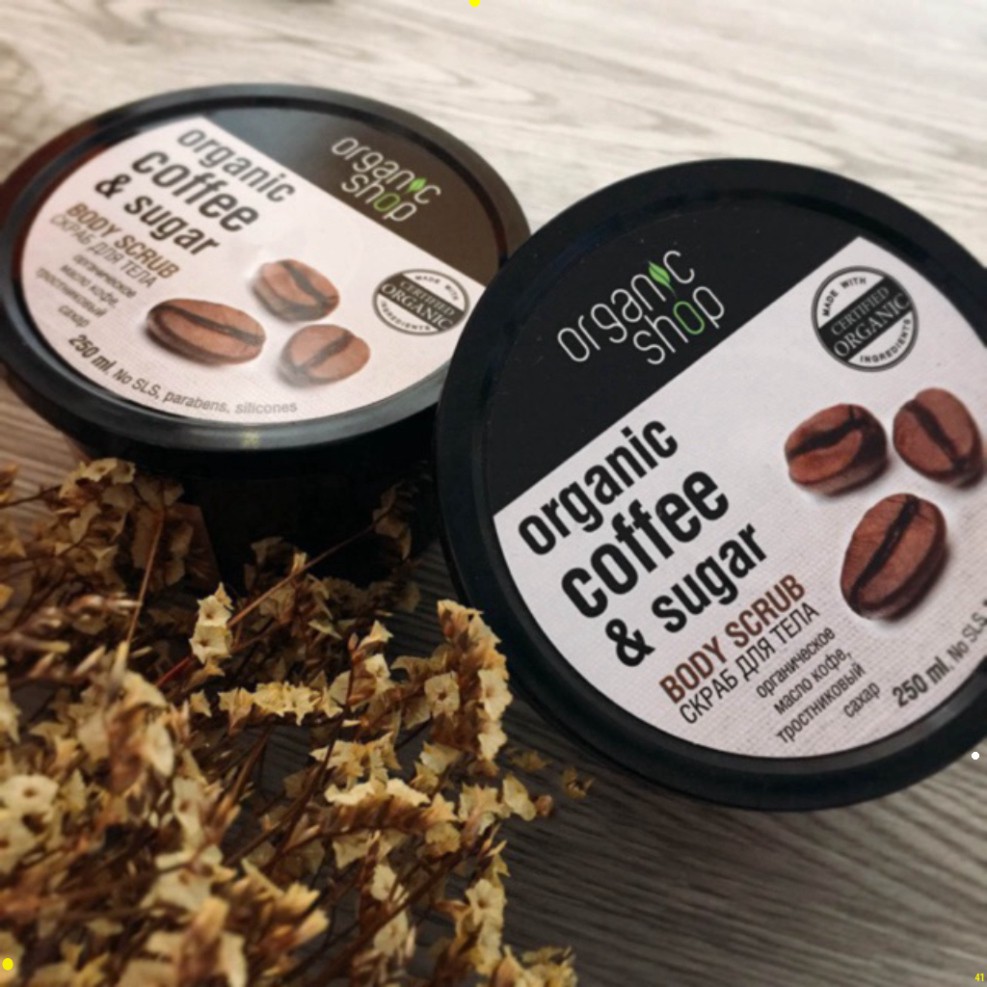 Tẩy Da Chết Body Organic Shop Dưỡng Da Trắng Sáng Của Nga, kem tẩy tế bào chết toàn thân gfd | BigBuy360 - bigbuy360.vn