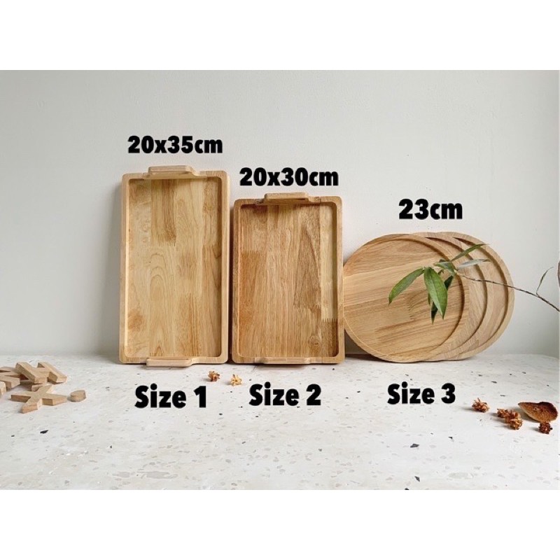 Khay gỗ decor tự nhiên