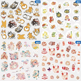 1 Gói Miếng Dán Hình Kỳ Lân Hoạt Hình Diy Trang Trí Sổ Tay Album Nhật Ký Dành Cho Trẻ Em