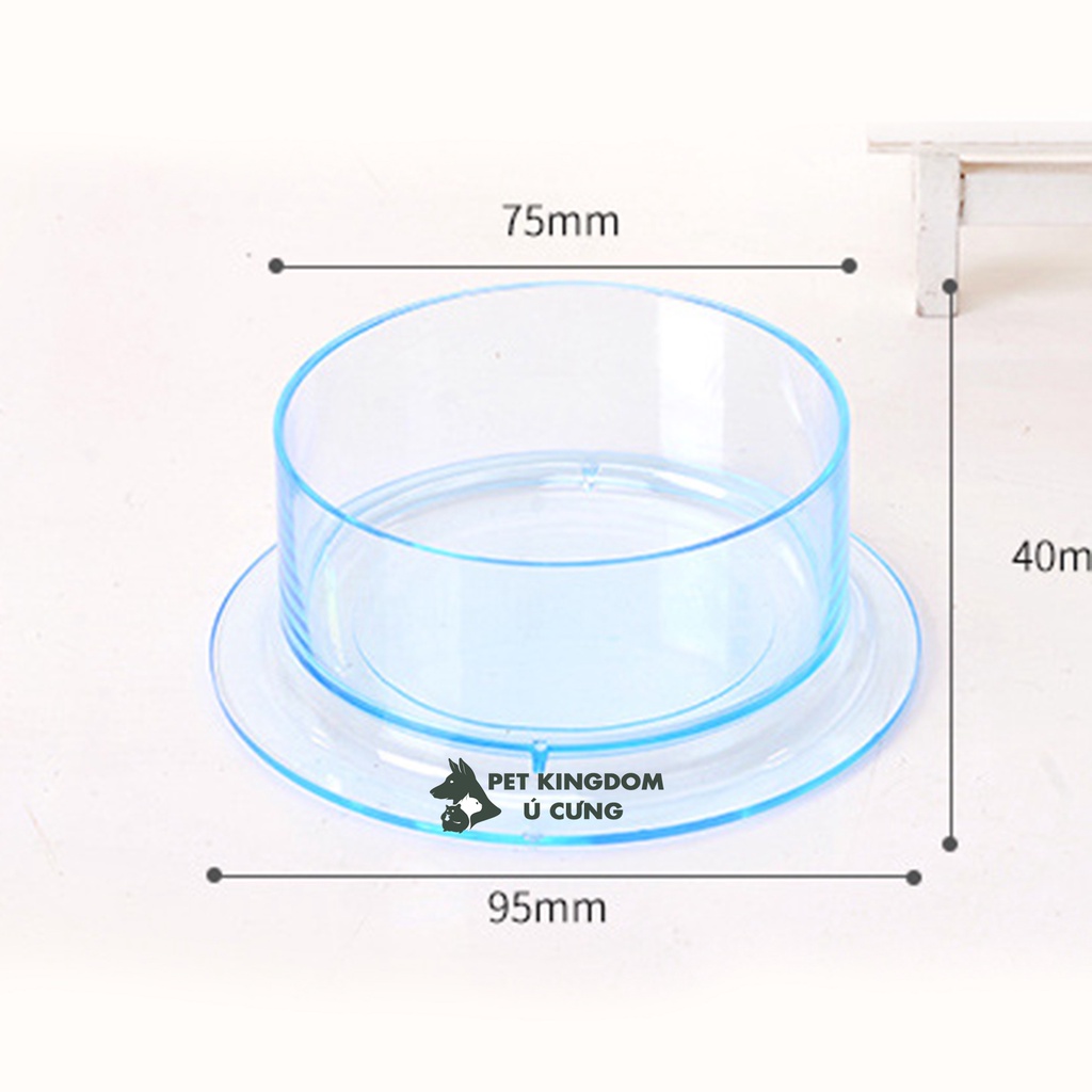 Bát ăn hamster mica chống lật